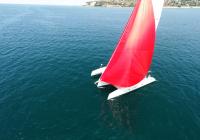 red gennaker neel 45 trimaran charter yacht